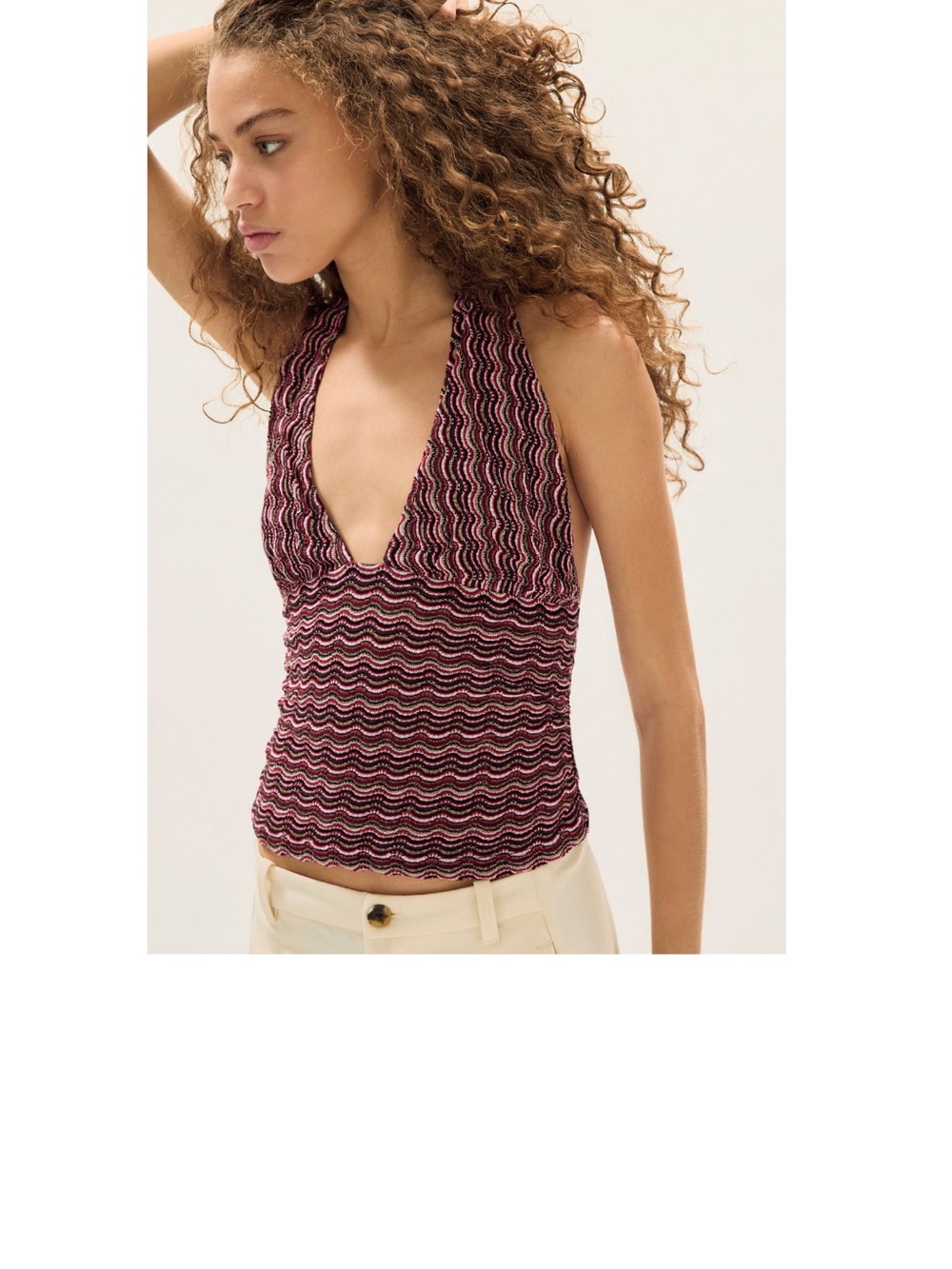 NWT Free People Ashton Halter Tank Top M